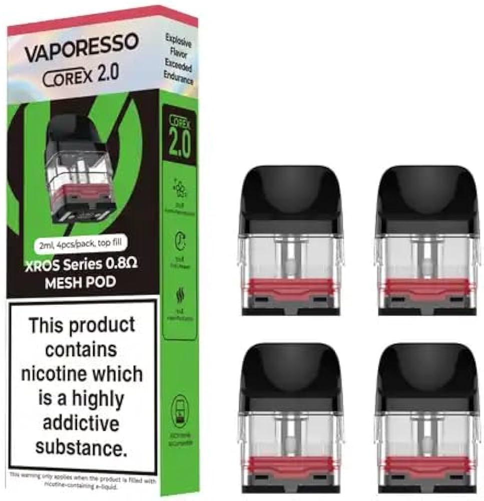 Vaporesso | Xros Pod 0.8ohm 2ml capacity Corex 2.0